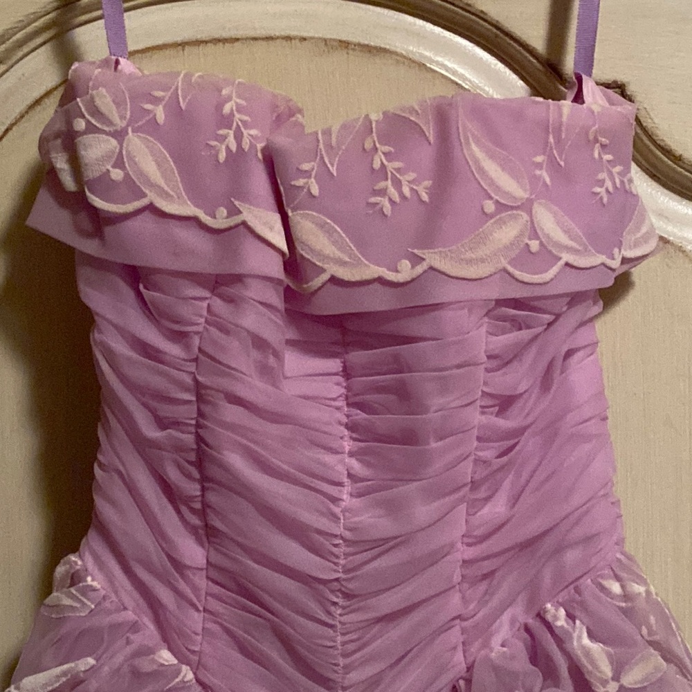 Vintage 60s lilac prom dress